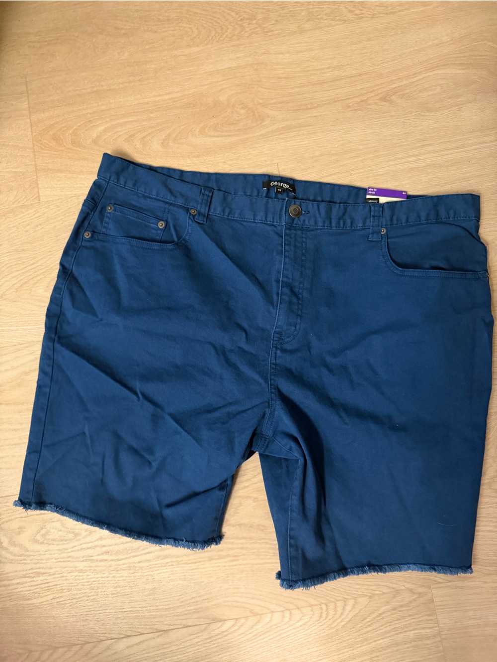 George Men's Navy Blue Chino Shorts